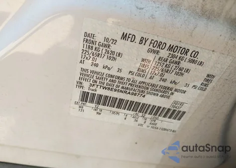 2022 Ford Maverick Xl from USA, damaged, VIN 3FTTW8E95NRA98774